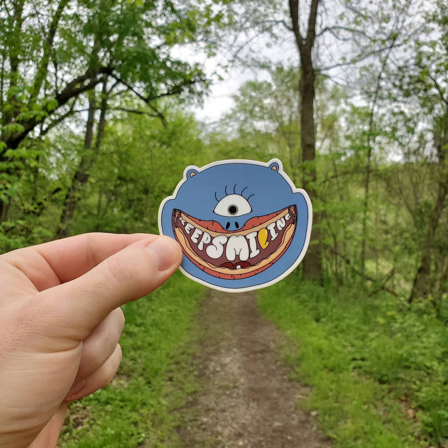 Keep Smiling Vinyl Sticker