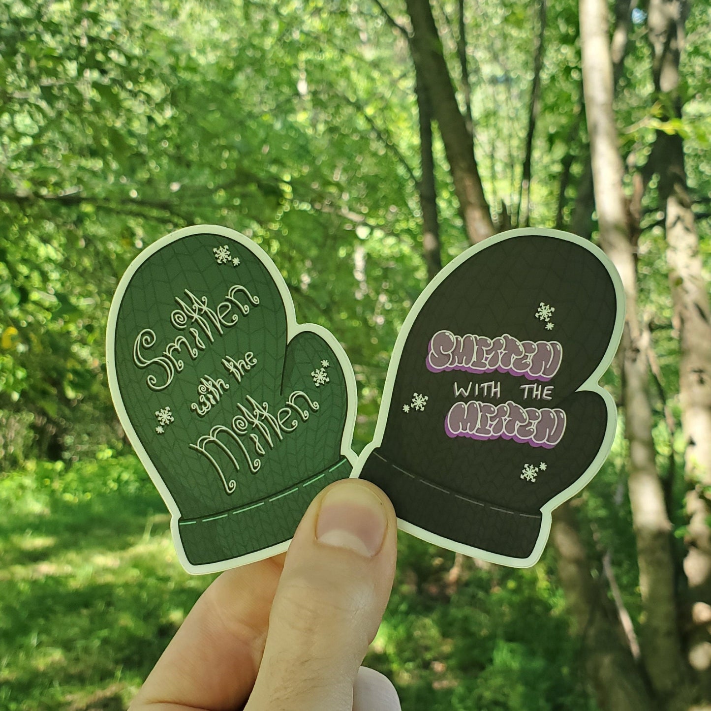 The Smitten Sticker Set, Bundle of 2 Michigan Mitten Decals