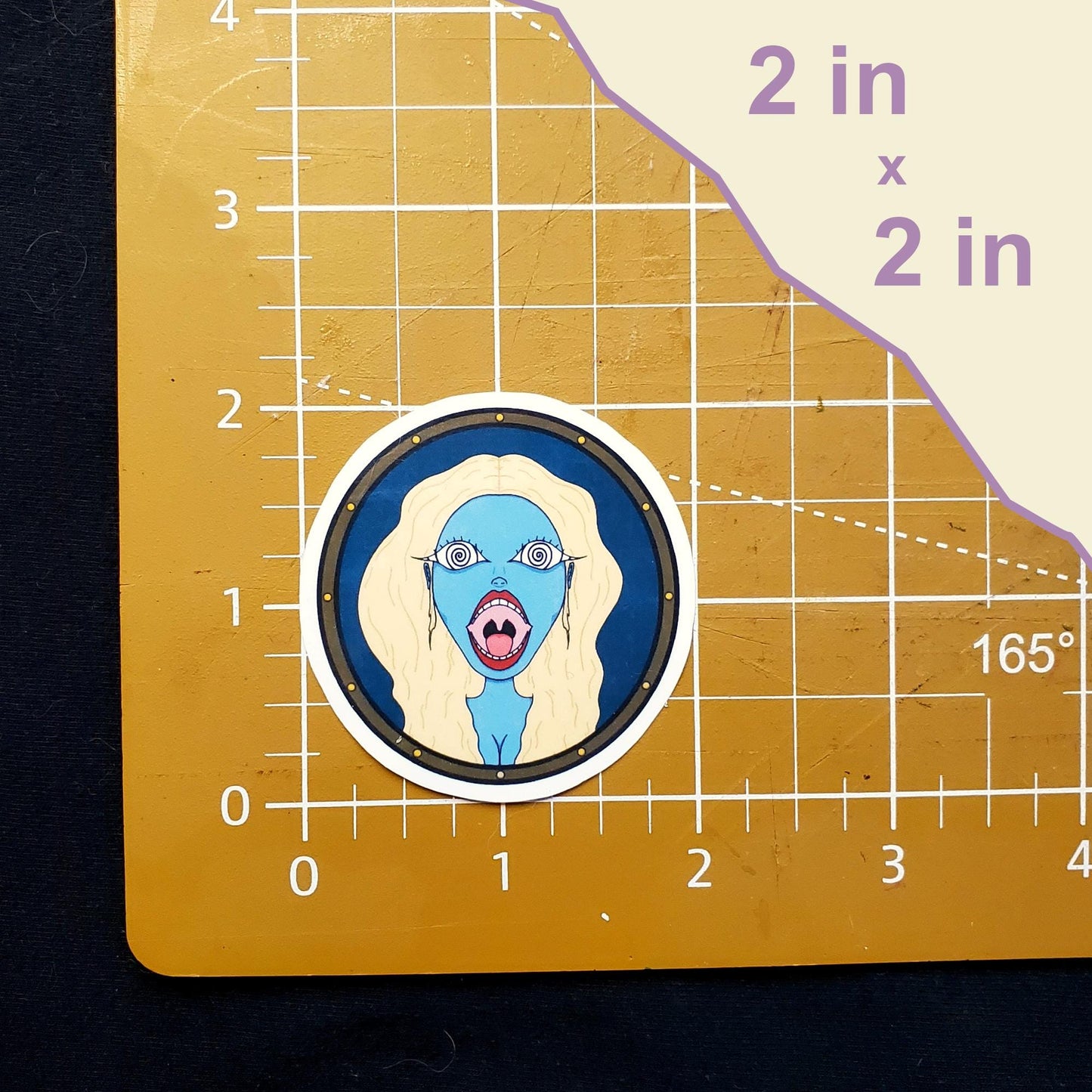 Mesmerizing Siren Hand-Cut Vinyl Sticker