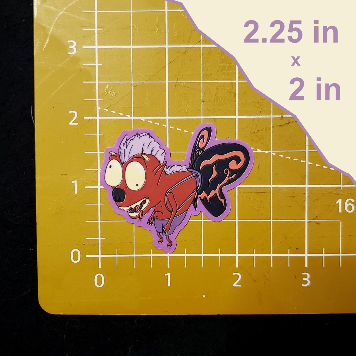 Dopey Winged Imp Die-Cut Vinyl Sticker