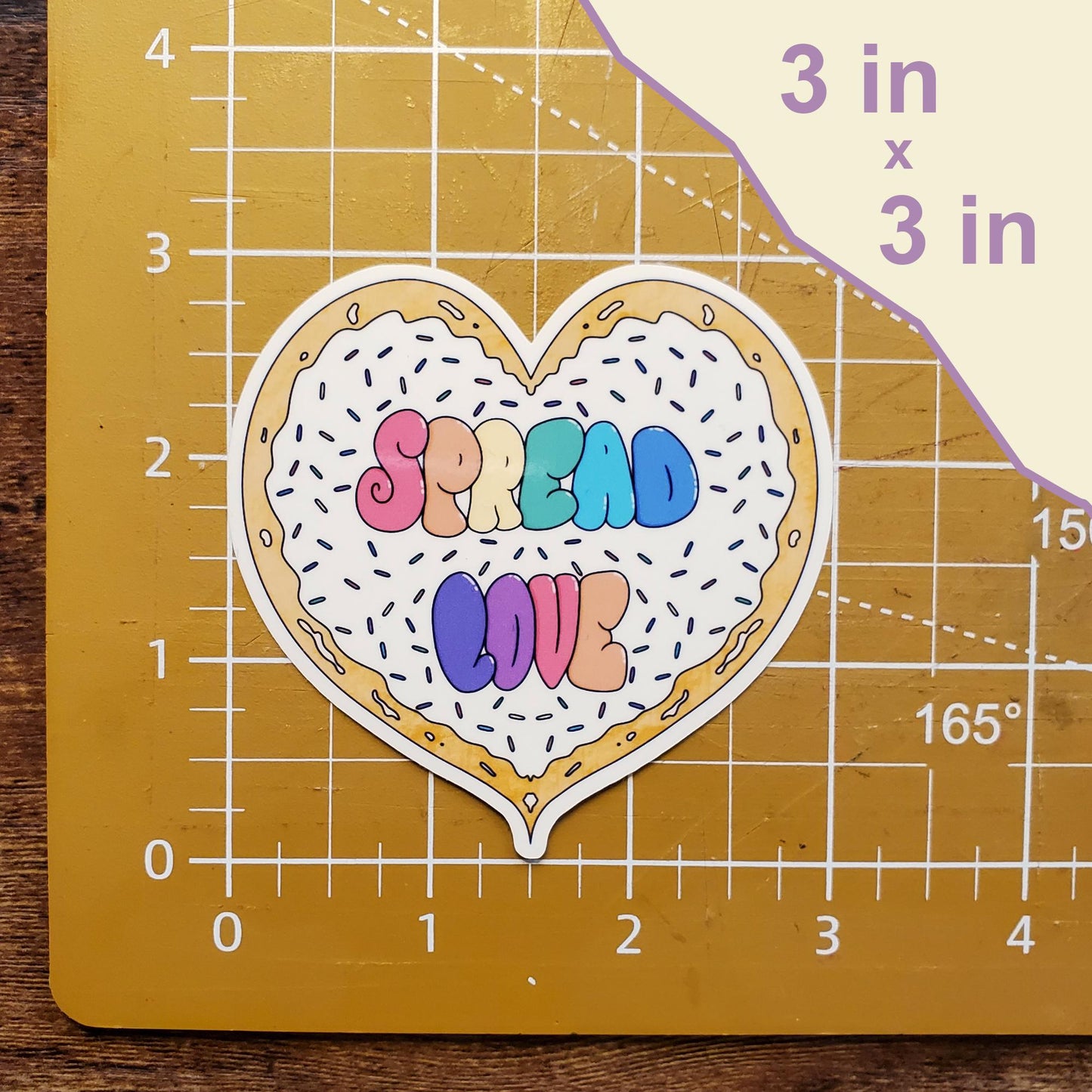 Spread Love Die-Cut Vinyl Sticker