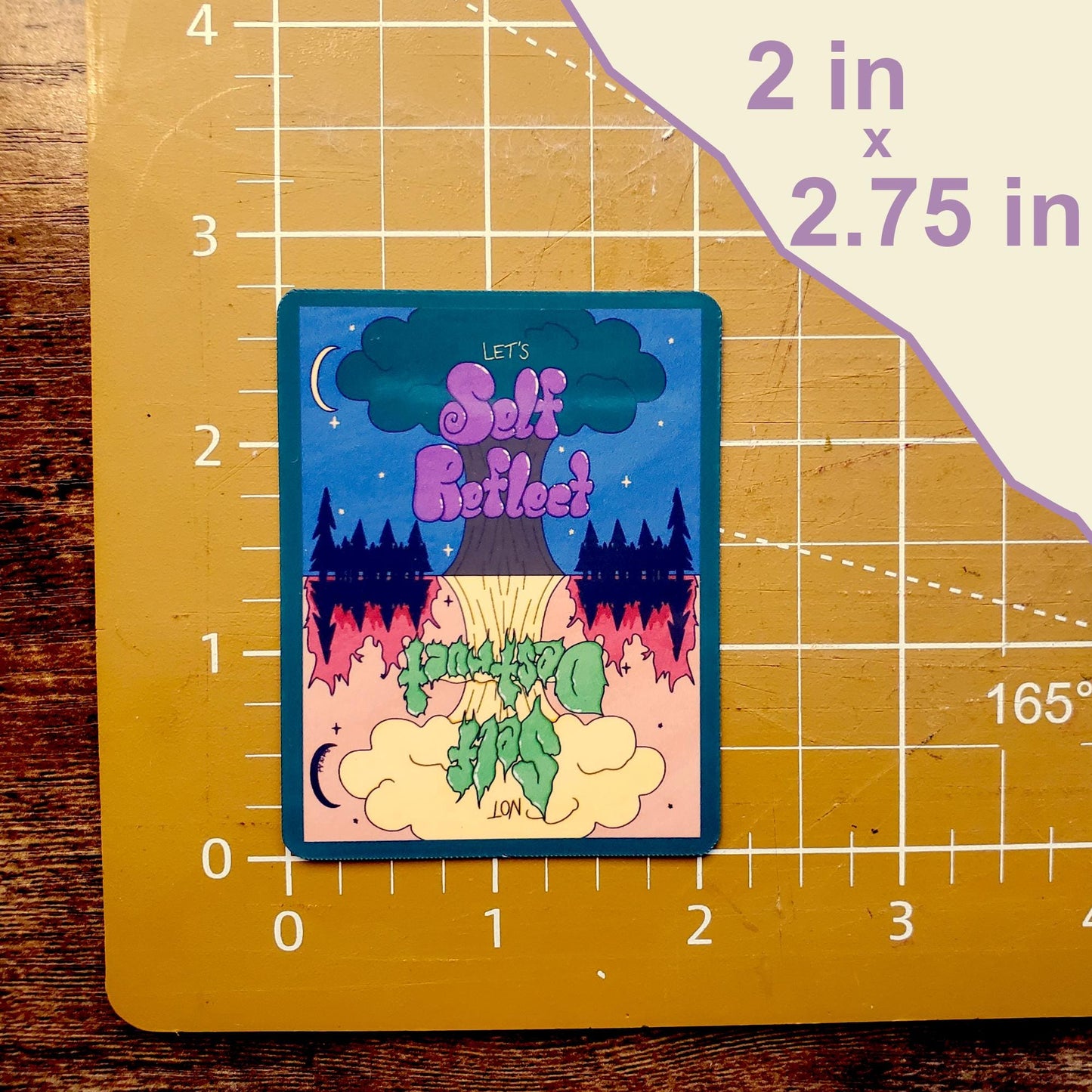 Let's Self Reflect Not Self Destruct Die-Cut Vinyl Sticker