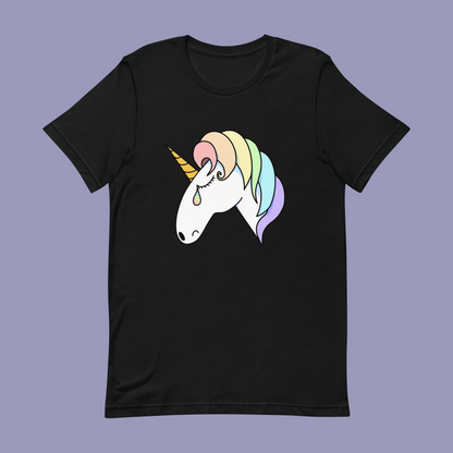 Sad Unicorn Unisex T-shirt