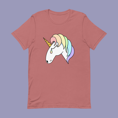 Sad Unicorn Unisex T-shirt