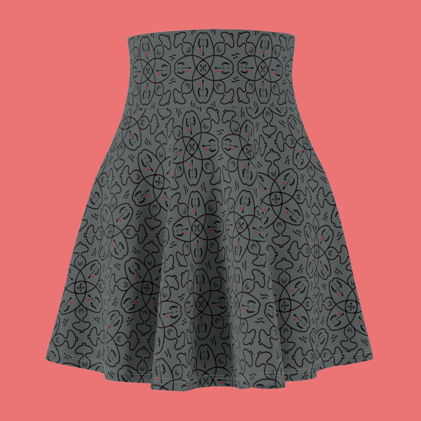 Butterflies and Battle Axes Skater Skirt