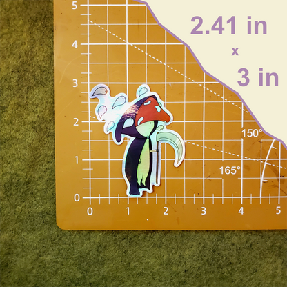 Mushroom Reaper Holographic Sticker