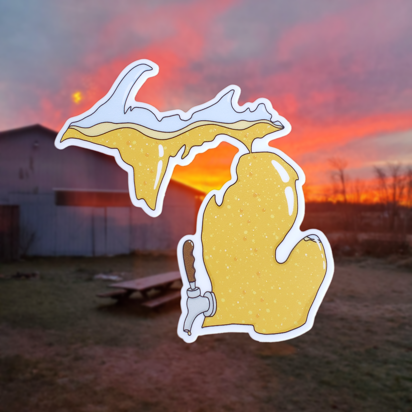 Michigan Beer Sticker