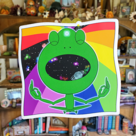 Psychedelic Frog Sticker