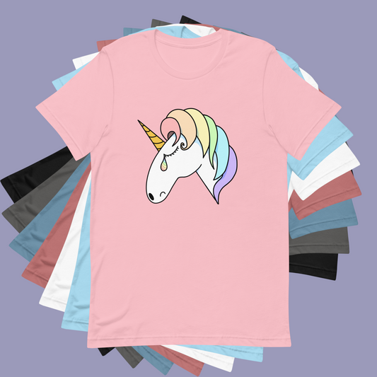 Sad Unicorn Unisex T-shirt