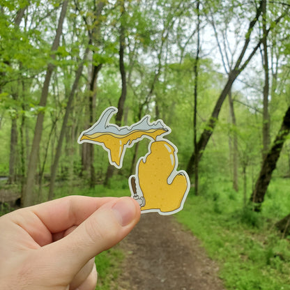 Michigan Beer Tap Vinyl Sticker