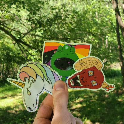 The Magical, Mystical, and Mischievous Sticker Set, Bundle of 3 Otherworldly Matte Decals